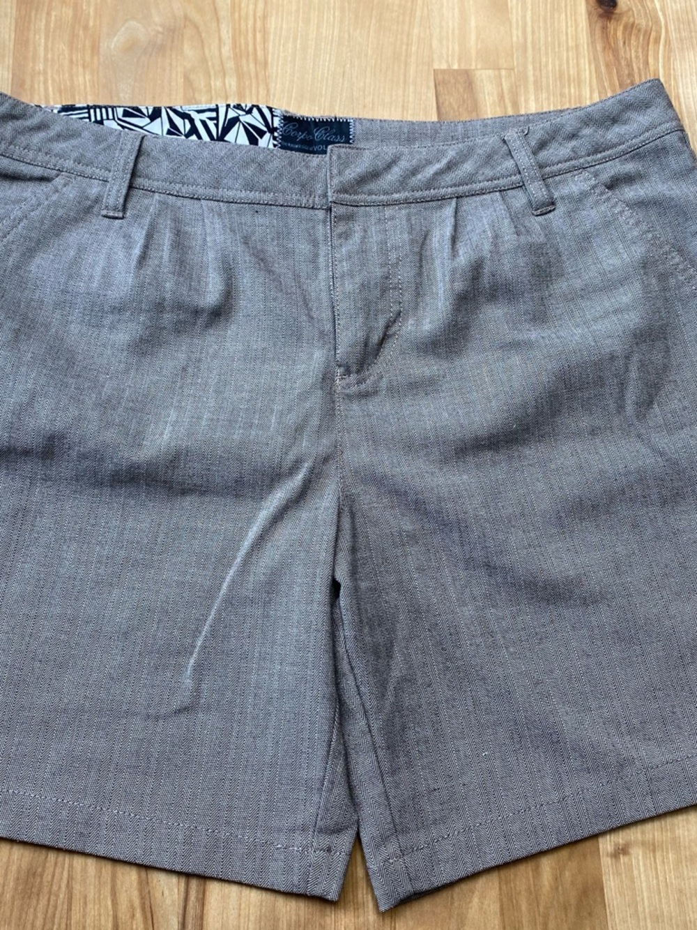 Volcom Tan Herringbone Shorts